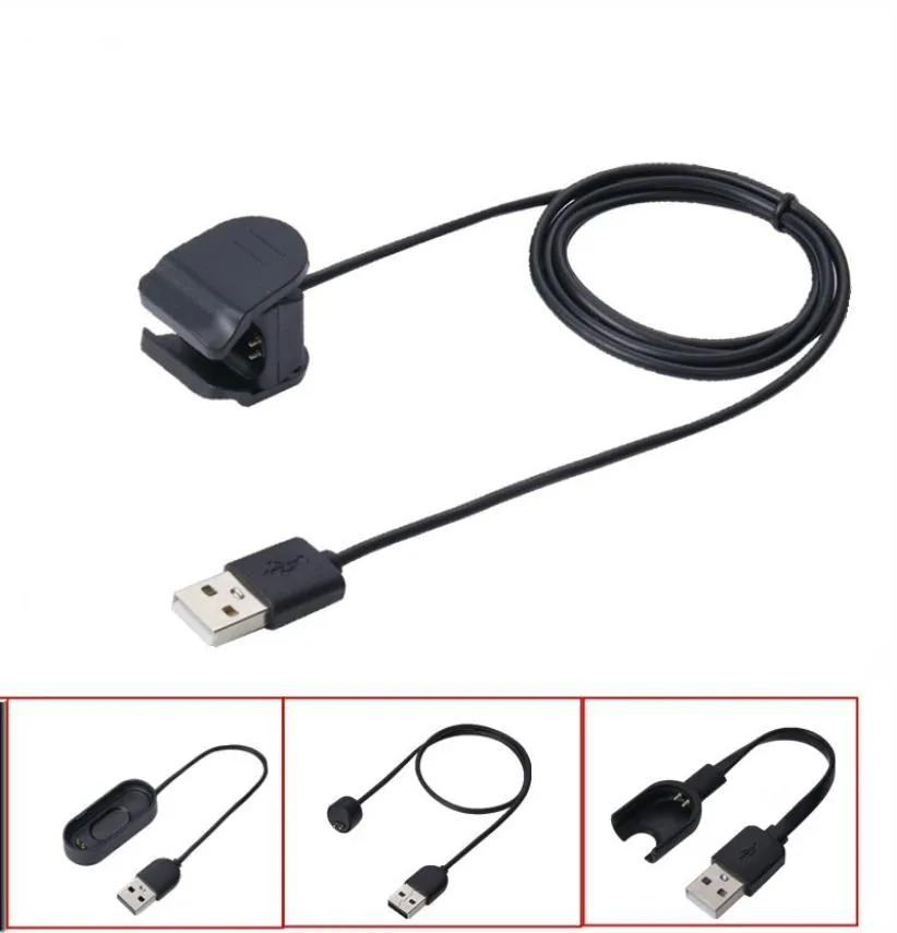 Câble du chargeur pour xiaomi mi-bande 5 4 3 2 Miband 5 bracelet de bracelet intelligent pour la bande MI 5 Câble de charge Adaptateur de chargeur USB Wire5266214