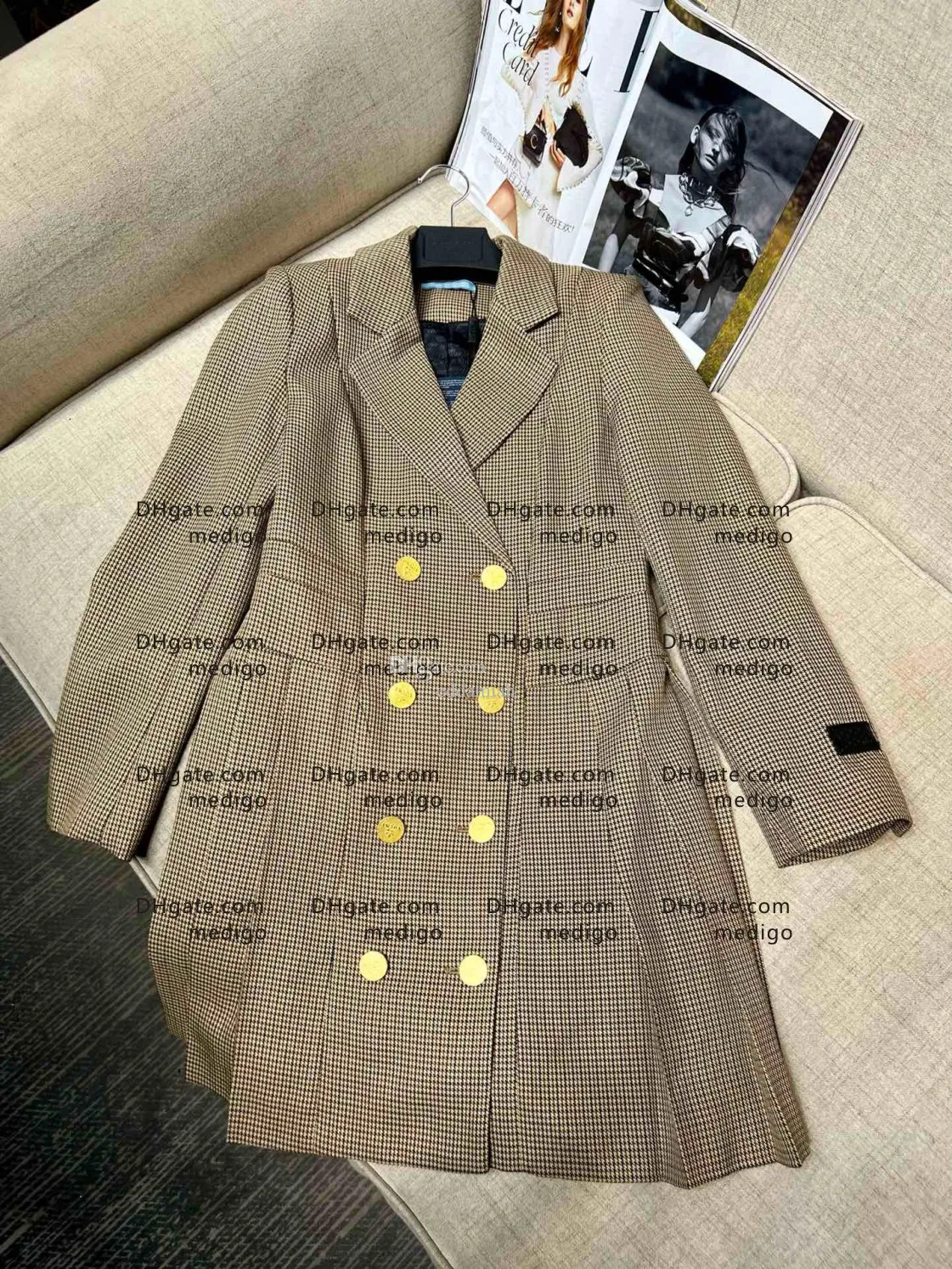 Robe de blazer de créateur de femmes femme p lettres