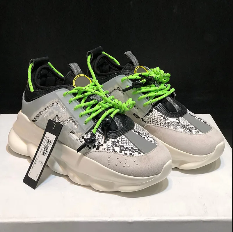 Designer Shoes Men Casual Chain Reaction Sneakers: Platform Sports