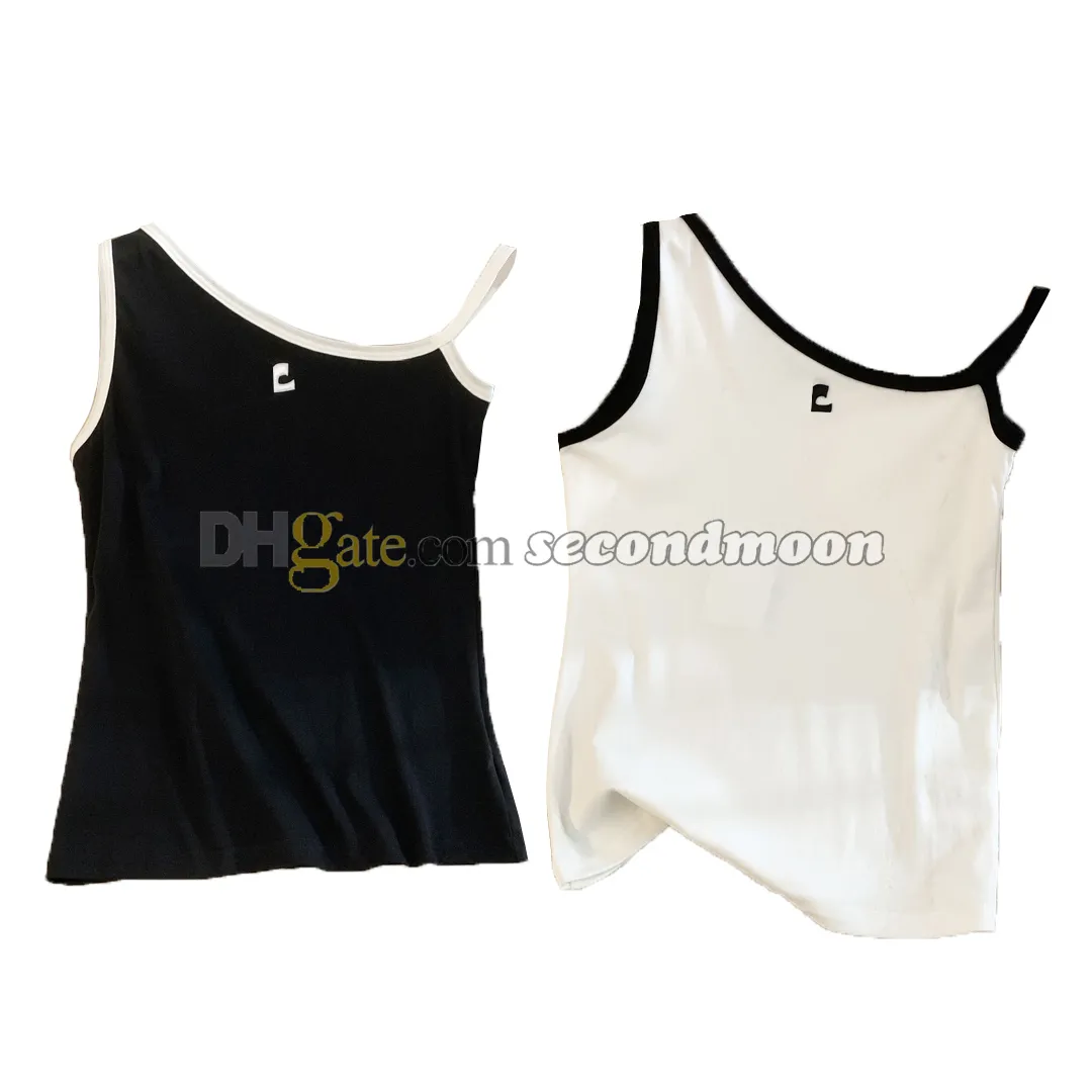 Off-shoulder vest dames sneldrogende tanks topontwerper sexy vesten zomer gym fitness tees