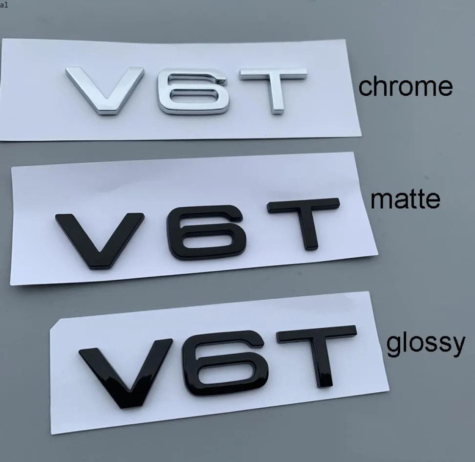 V6T V8T V10 W12 Numer literowy emblemat dla A4L A5 A6L A7 A8L TT RS7 SQ5 Stylizacja Fender Boczna tylna odznaka Logo Logo 4314815