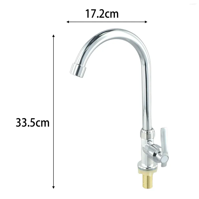 Bathroom Sink Faucets Plastic Steel Cold Taps Faucet Kitchen Single Lever Hole Tap Water Basin Accessories