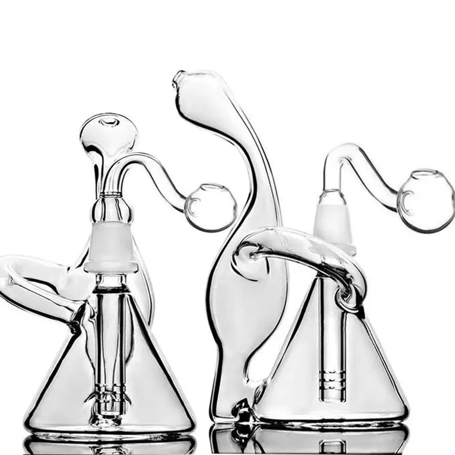 Beaker Glass Bong tubulações de água HookahsWater Bongs Concentrate Oil rigs Dabber Bubber com copo de 14mm