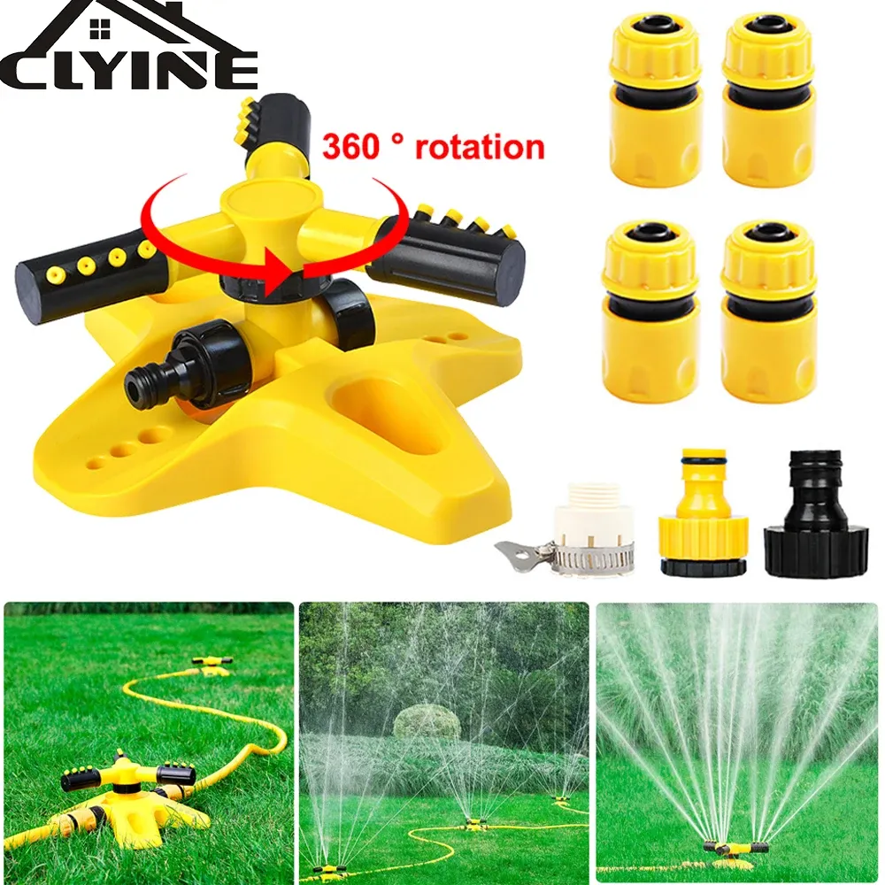 Sprinklers 360 Degree Sprinklers Irrigation Garden Lawn Sprinkler Yard Large Area Water Sprinkler Water Sprayer Automatic Irrigation System