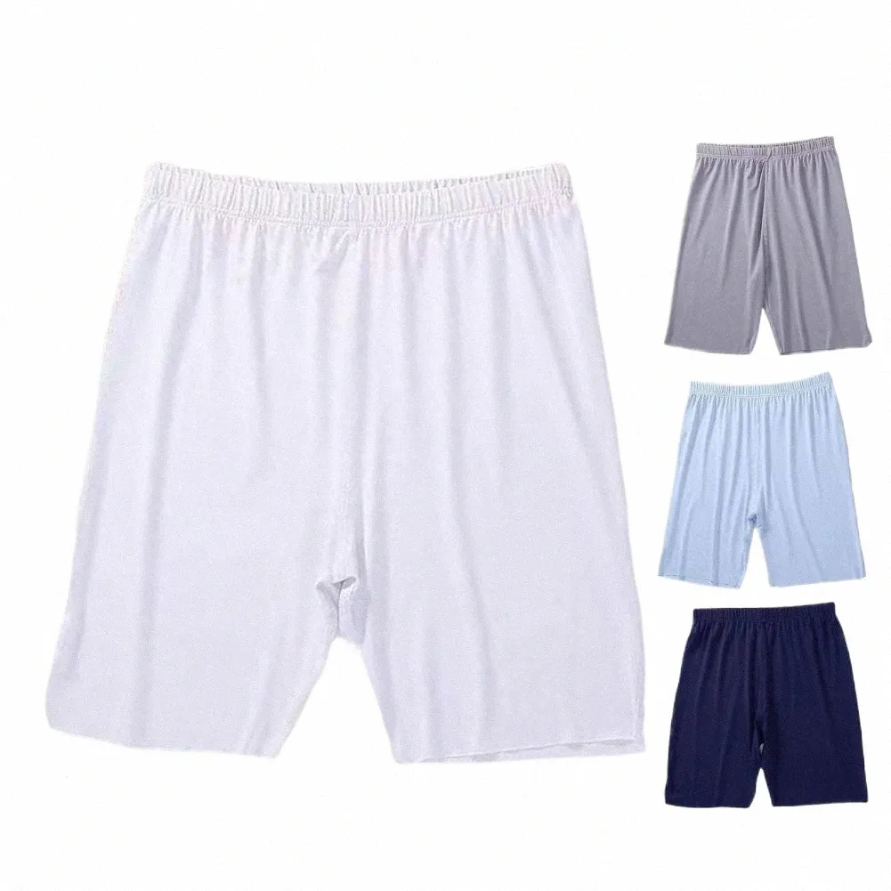 Summer Ice Silk Sleep Short Pants Mens Sleep Fairs Strasze szorty męskie szorty luźne cienkie wygodne elastyczne dna snu g6oh#