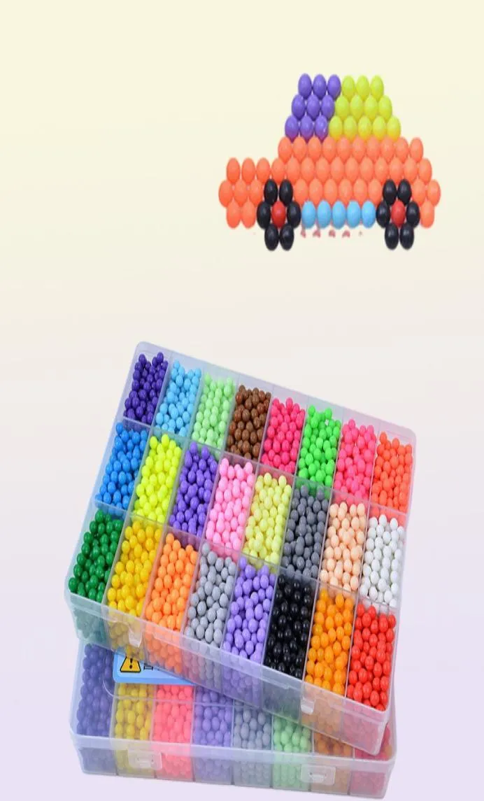 12000pcs 30 Colors Refill Beads Puzzle Crystal DIY Water Spray Set Ball Games 3D Handmade Magic Toys For 2206086522331