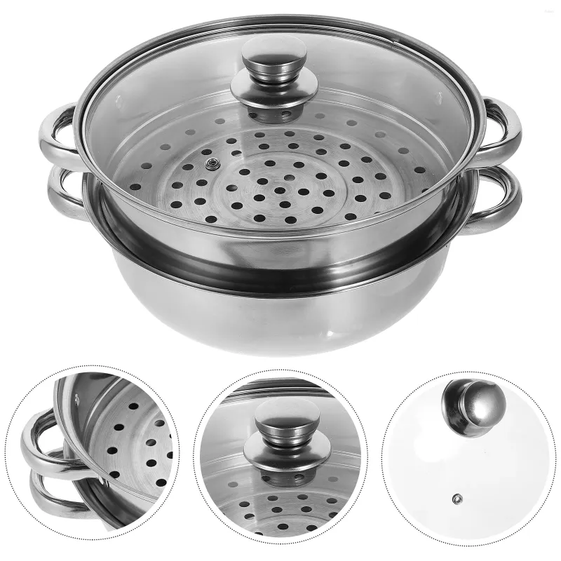 Doppia caldaie a vapore in acciaio inossidabile alimenti premium Cooker uova riutilizzabili Soup Cooking Caldaia