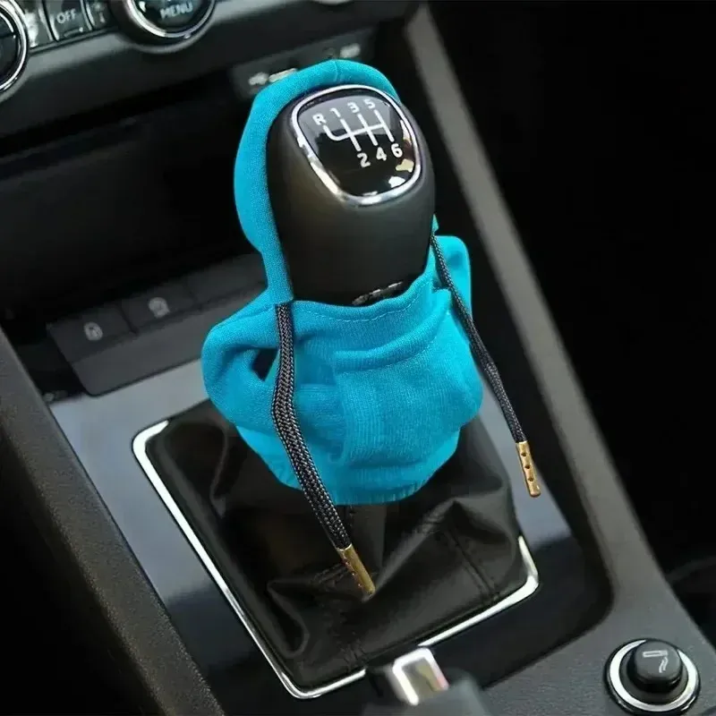 Hoodie bilutrustning växel täcke mode växel huvtröja bil Gear växel knopp täcke manuell handtag växel tröja byte spaken täcker