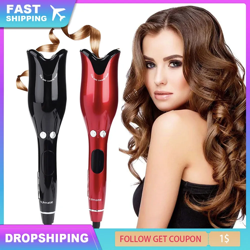 Irons Air Spin and Curl Automatic hair curler Auto Rotating Curling Wand for beautiful natural curls Amazing Quality Curl hair