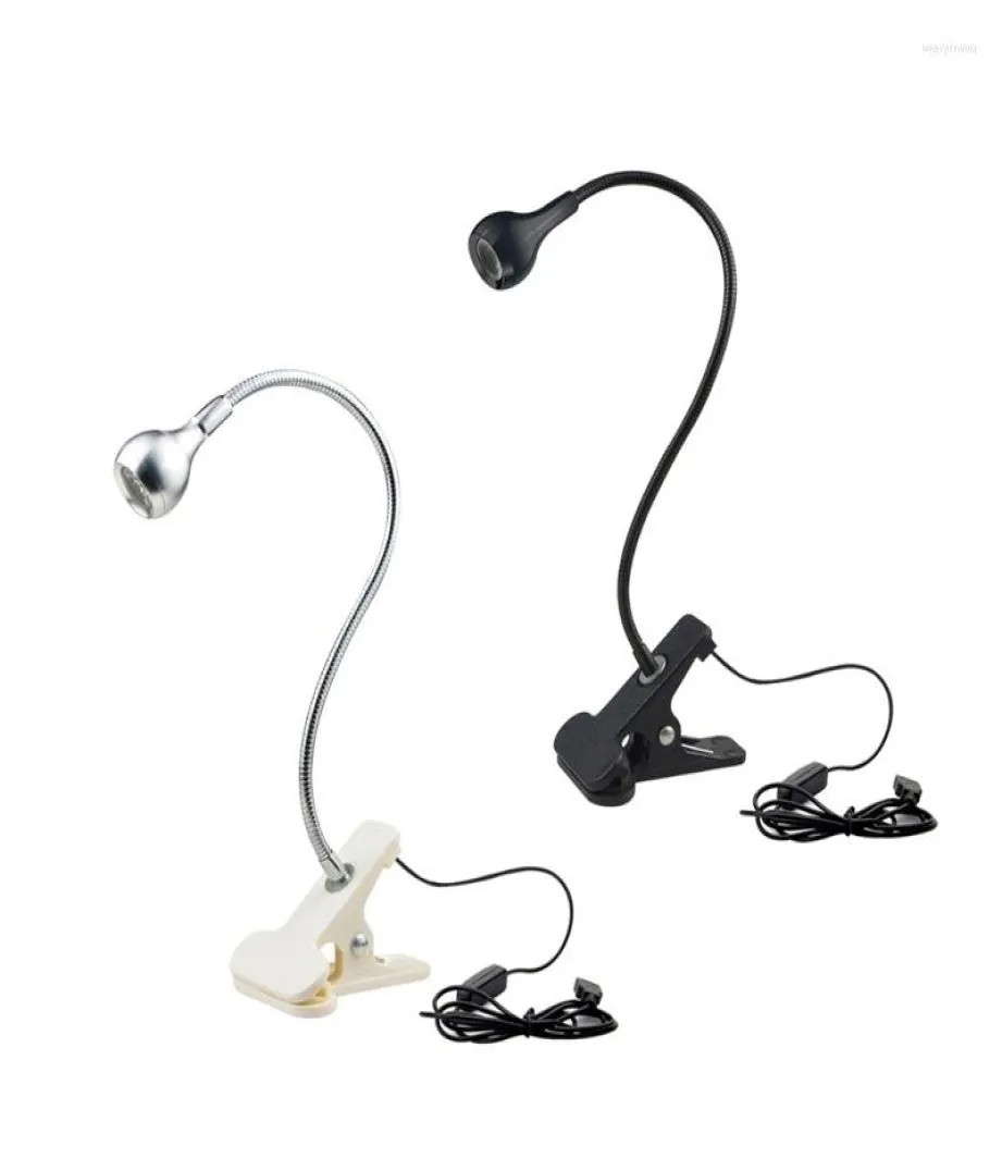 Bordslampor LED med klipphållare Portable USB Power Flexibel Bookish Desk Lamp Bedside Lampada Hushåll Belysning för bok8598278