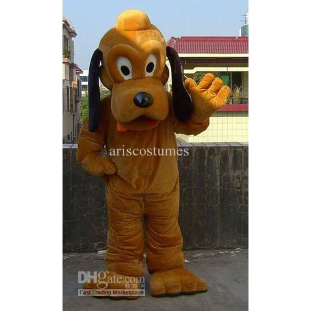 Mascot kostymer halloween julbrun hund mascotte tecknad plysch fancy klänning maskot dräkt