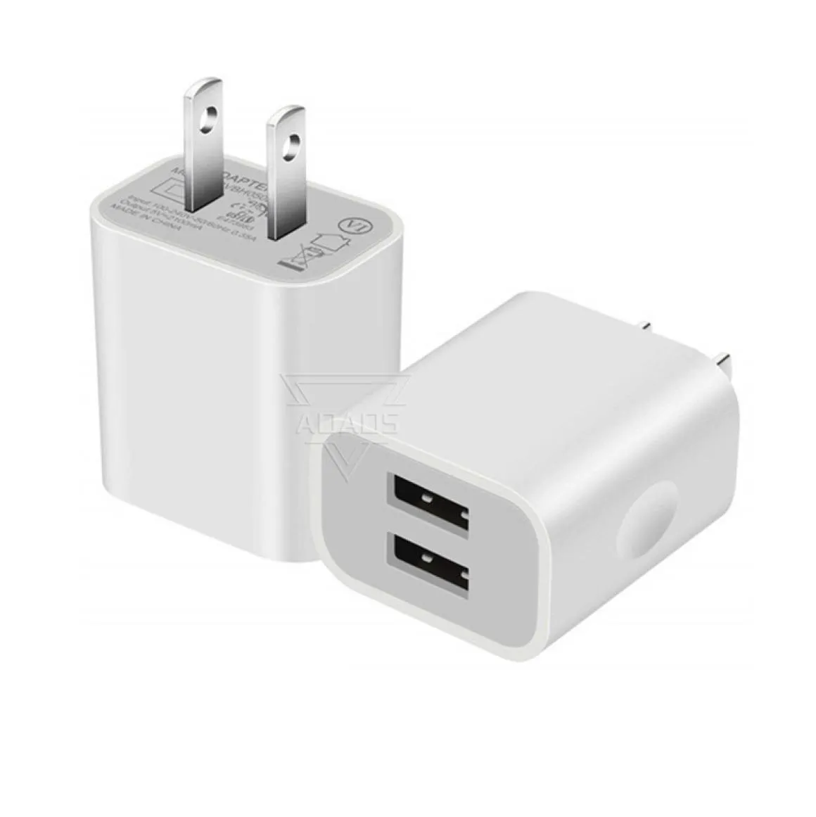 Dual USB Charging Block 2 Ports Fast wall charger EU US Phone Travel Power Charger Adapter For iphone Samsung Smartphones6543214