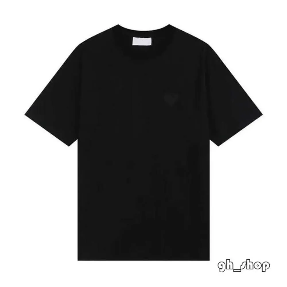 2024 Verão Mens Mulheres Designer de Luxo Camiseta Amis Moda Mens Casual Camiseta Homem Roupas Amis Solto Camisa Esportiva 7526