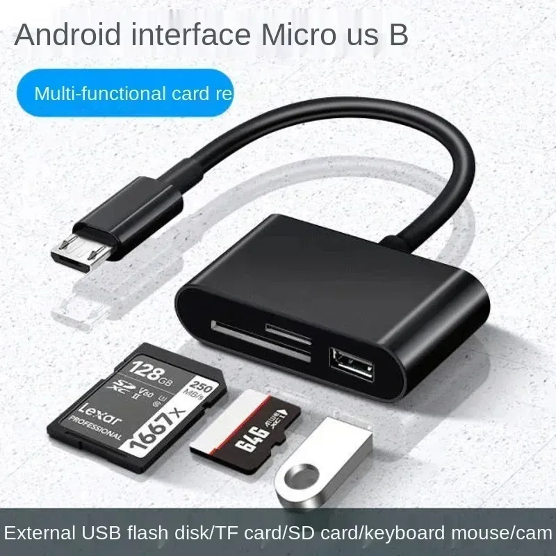 2024 Type-C Micro Adapter TF CF SDメモリカードリーダーライターコンパクトフラッシュUSB-C用iPad Pro Huawei for MacBook USB USBタイプCアダプター -