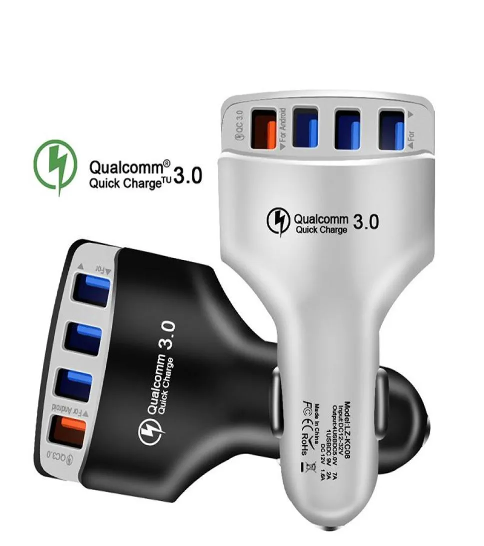 Multi Car Charger Adapter Usb Car Chargers 4 Port For samsung charging cable adapters4826963