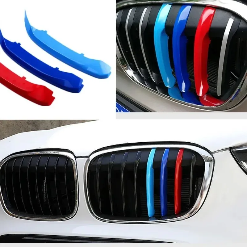 3PCS/LOT CAR GRILLE Decor Decor Dormery Grill Naklejka do BMW E46 F30 E90 3 Seria Series w stylu samochodu BMW Kratka BMW Akcesoria BMW Akcesoria