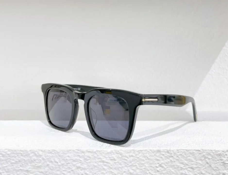 Dax brilhante blackgray quadrado óculos de sol 0751 sunnies moda óculos de sol para homem occhiali da sole firmati uv400 proteção óculos 7251220