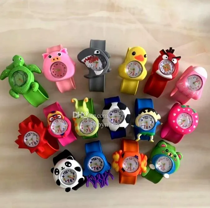 Baby Watch 3D -tecknad barn handledsklockor barn titta på klockkvarts klockor för flickor pojkar gåvor barn klockor armbandsur