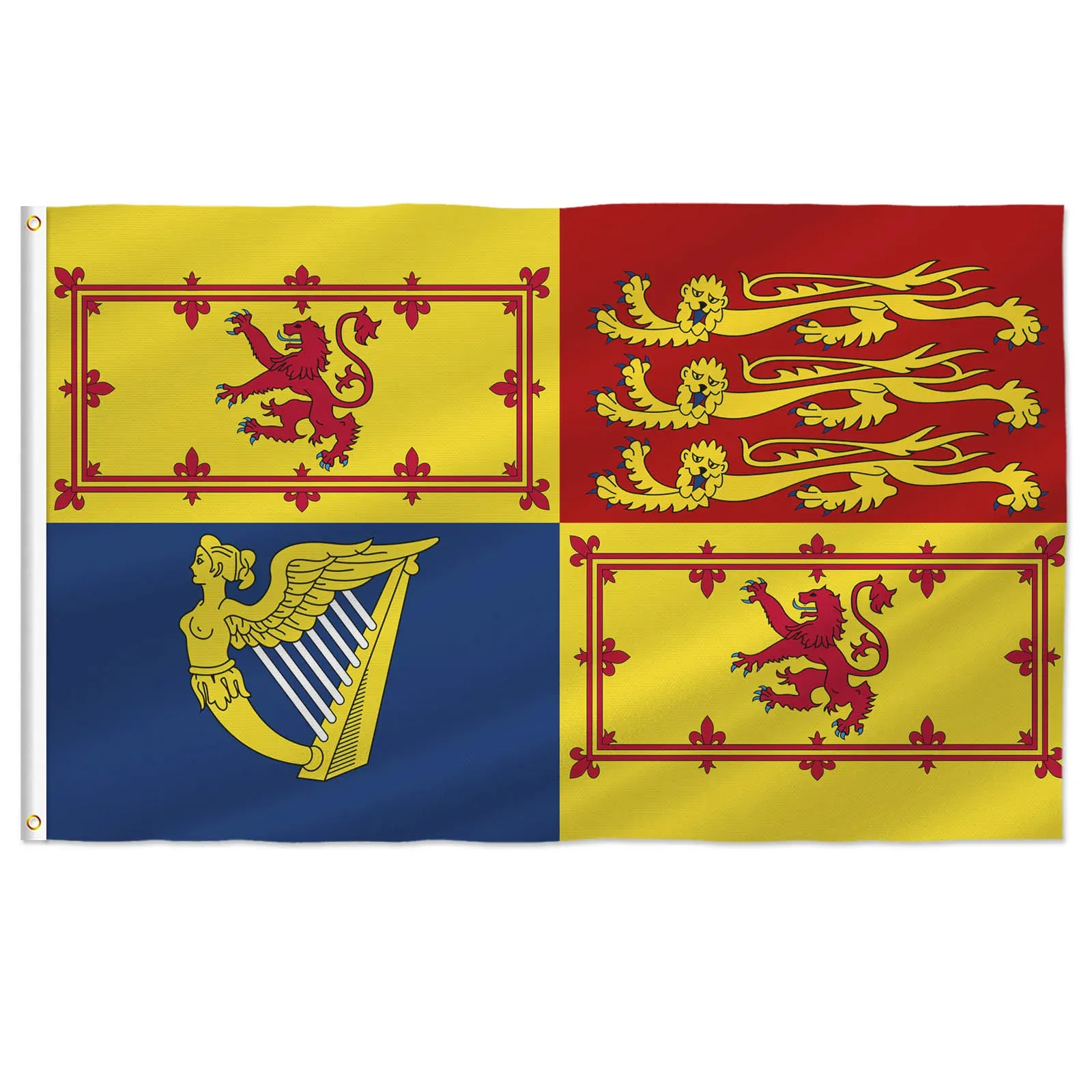 Accessories Royal Standard Scotland Flag 90x150cm, UK United Kingdom Queen Elizabeth II Gifts, Indoor Outdoor Decoration Banner Decor