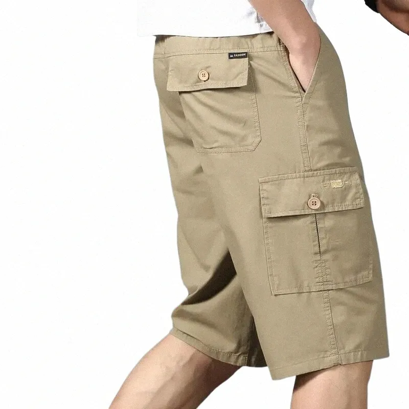 Man Cargo Shorts Lente Zomer Sportkleding Mannen Bermuda Shorts Grote en Lange Halve Broek Losse Rechte Atletische Shorts Broek e5zG#