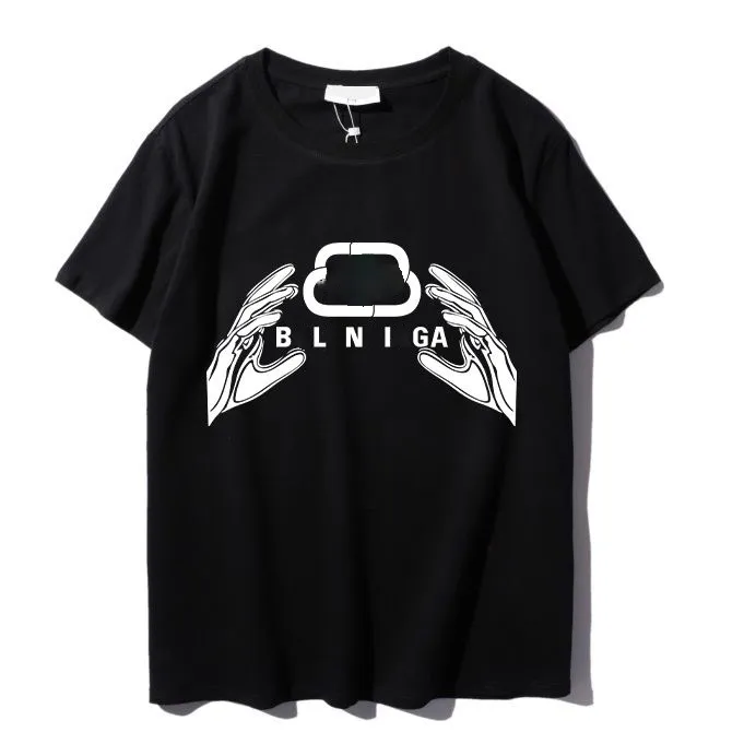Дизайнер футболок Мужская летняя роскошная бренда тренд мода Личность Простая мужская и женская свободная текстура с коротким рукавом S до 3xl