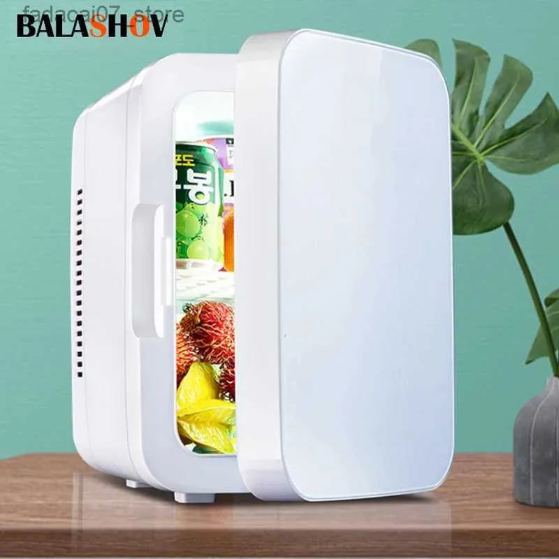 Refrigeradores Freezers 6L portátil mini refrigerante multifuncional freezer para carros cosméticos domésticos refrigeradores de bebidas congeladas ao ar livre Q240326