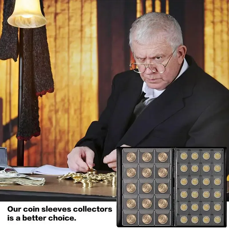 Albums 300 grilles de collection de pièces de monnaie - Taille du livret - Emblème de grille - Livret de collection de pièces de monnaie en cuivre - Livret de collection d'emblèmes adapté