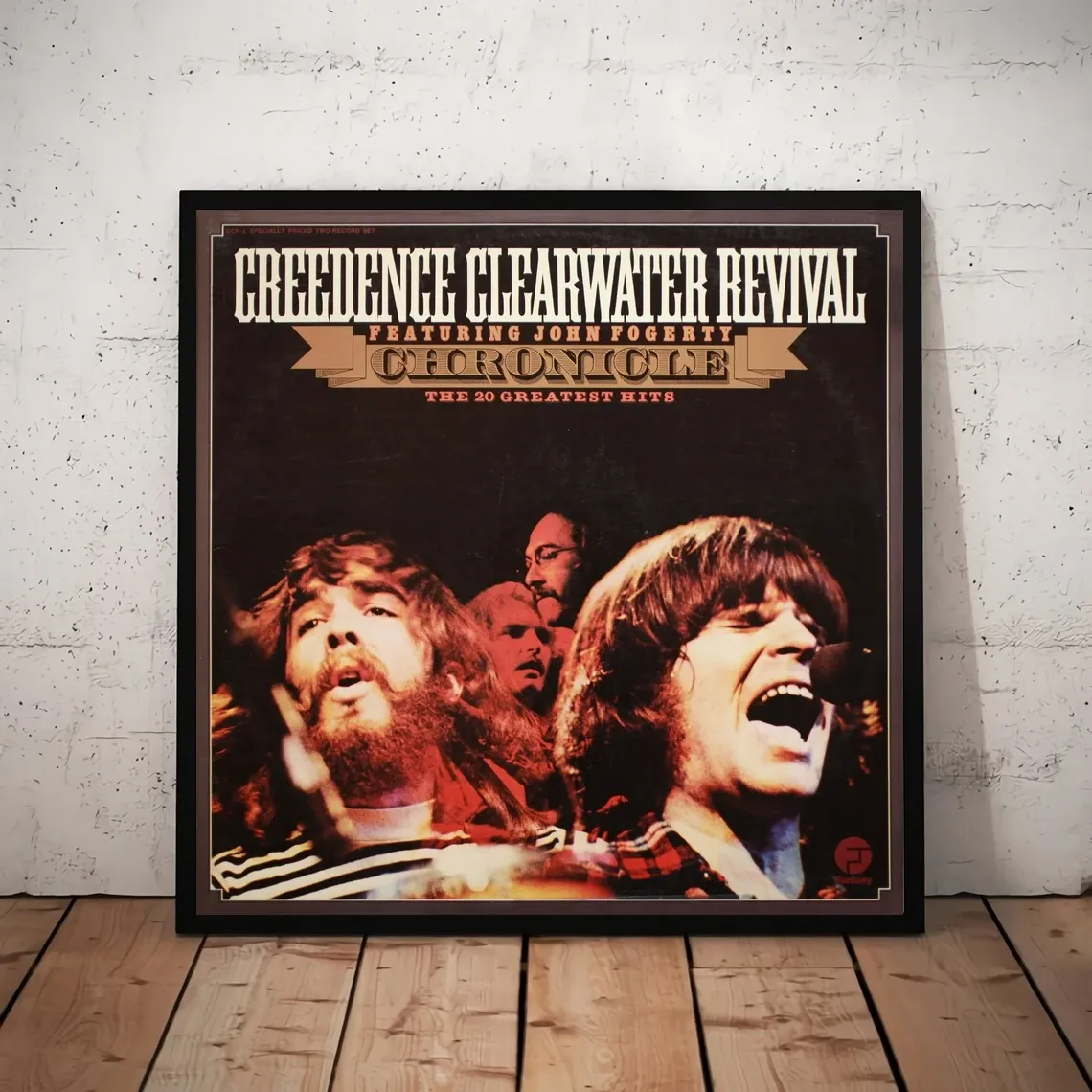 Caligrafia Creedence Clearwater Revival Chronicle Music Album Cover Poster Canvas Art Print Decoração de casa Pintura de parede (sem moldura)