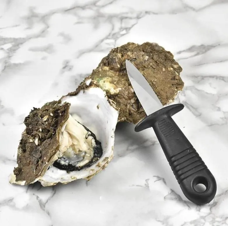 Utilitário multifuncional ferramentas de cozinha cabo de aço inoxidável faca de ostra afiada shucker concha aberta vieiras frutos do mar ostra kni7783856