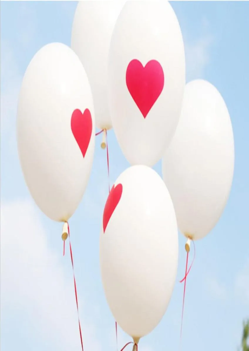 100pcs Latex Red Heart Balloons Round Balloon Party Wedding Decorations Happy Birthday Anniversary Decor 12 inch8965619