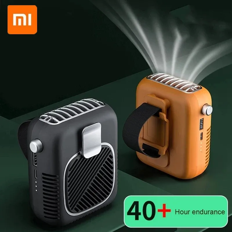 lasapparatuur Xiaomi Youpin Ventilateur de Taille Suspendu Personnel Portable avec Recharge de 10 000 mAh Ventilateur électrique Portable Silencieux Climatiseur portatif