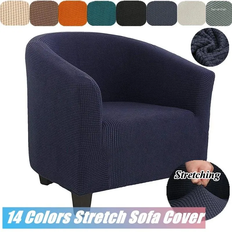 Chair Covers Sofa Cover Relax Stretch Single Seater Club Couch Slipcover For Living Room Elastic Armchair Protector