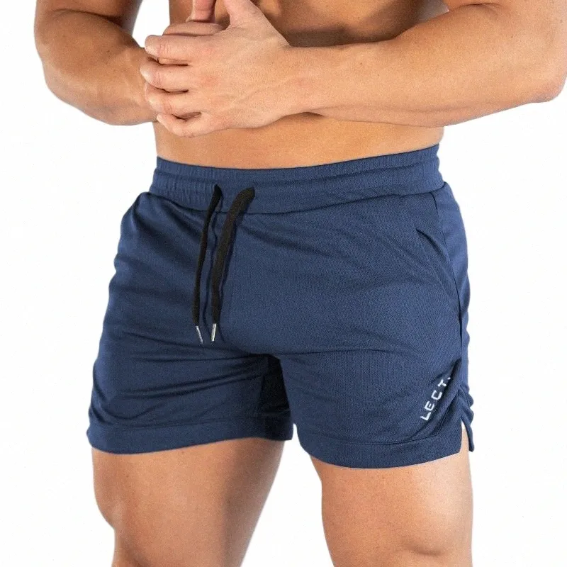 Shorts de sport d'été pour hommes, pantalons de course élastiques et fins pour Marath, pantalons d'entraînement de gymnastique et de squat, pantalons à séchage rapide à trois points A30m #