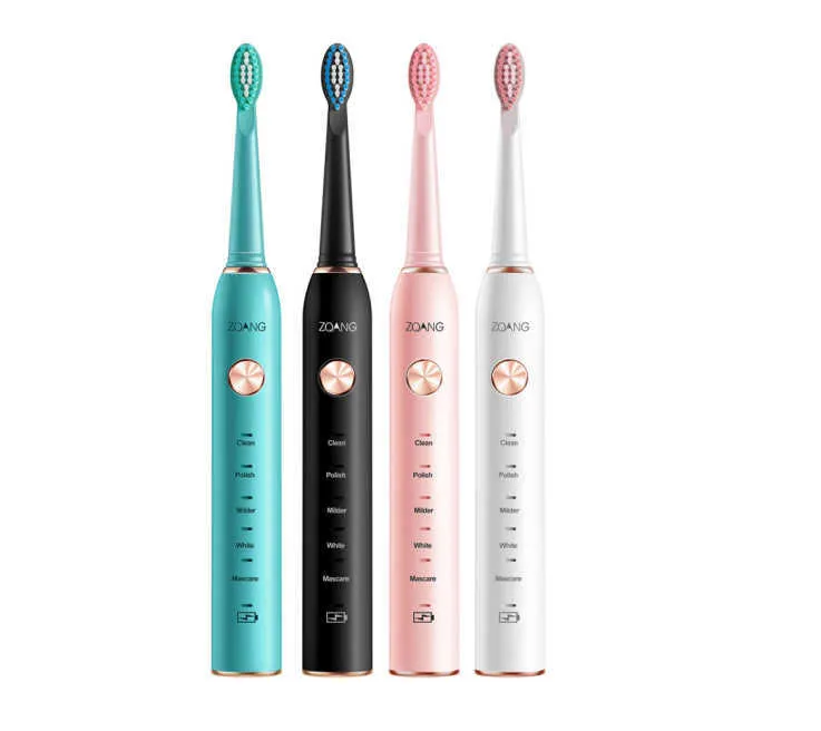 Ny intelligent elektrisk tandborste USB Direkt laddning Dupont mjukt hår Akustisk vibration Tandborste