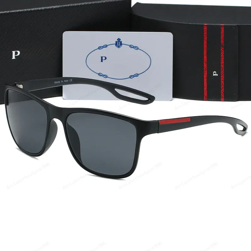 Mens Designer Solglasögon Womans Solglasögon Inverterade Triangle Brand Classic Red Stripe Decorated Thin Frame Temples Outdoor Sports Solglasögon Lyxiga solglasögon