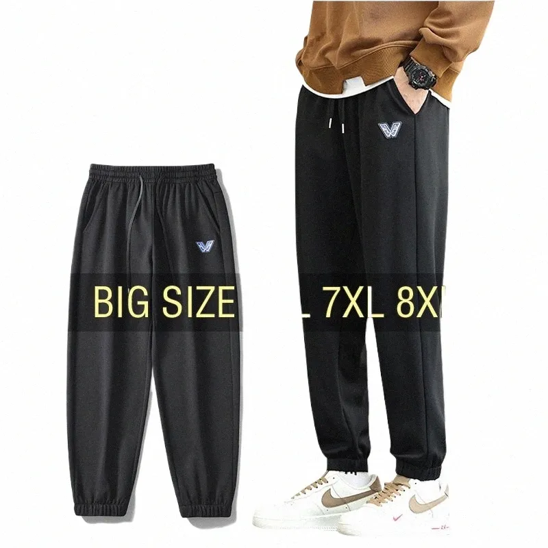 Hosen Männer Jogger Oversize Hoodies Hosen 6XL 7XL 8XL Plus Größe Jogginghose Schwarz Lose Streetwear Sportswear Herbst Casual r4Ai #