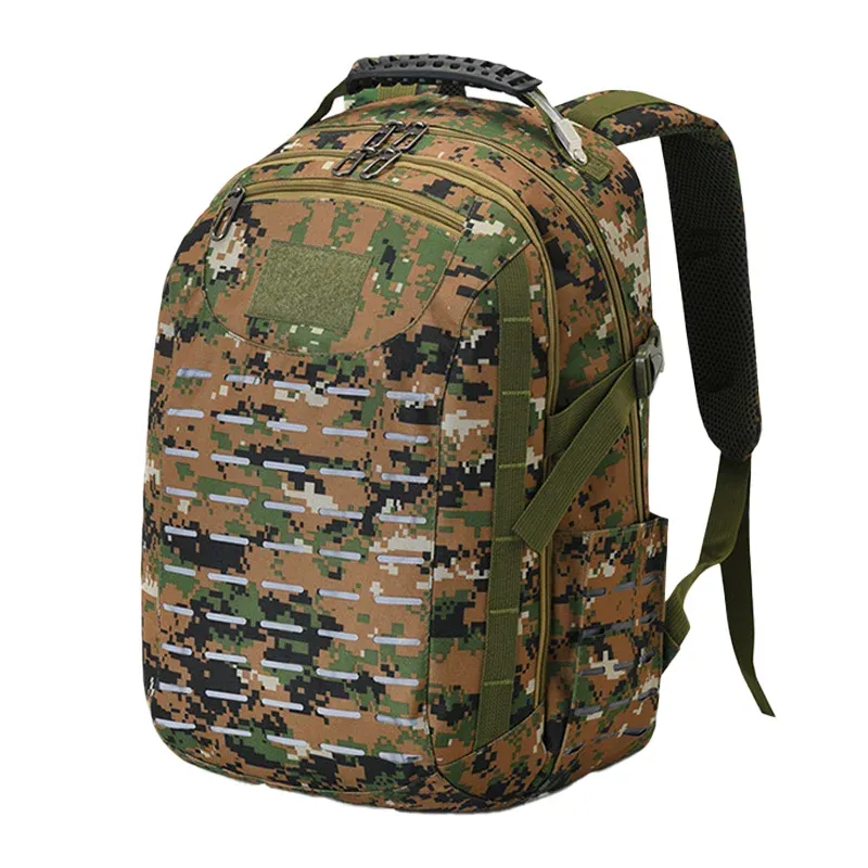 Bolsas de mochila tática Assault Trekking Bag de caminhada Camouflage Sports Pack Travel Camping System Molle System de grande capacidade Militar