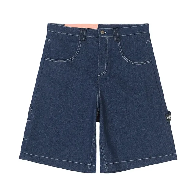 パンツ NOREMID RIGHT SUPPER BAGGY DENIM Navy Nutriangee Men's Loose Fit Baggy Jeans Casual Streetwear