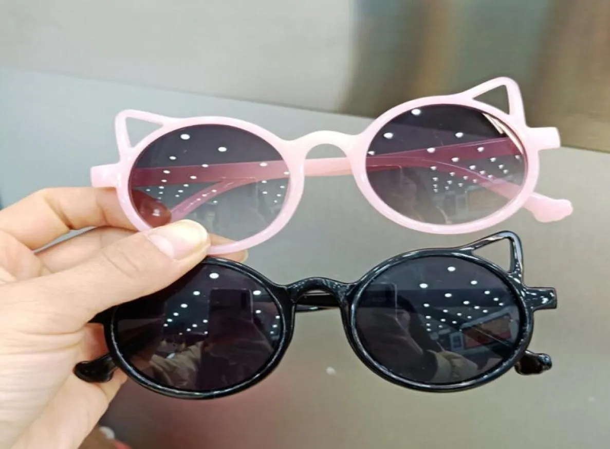 summer Children sunglasses personality small face cute cat ears princess baby sunshade EYEglasses girls and boys Uv kid fashion ey9437476