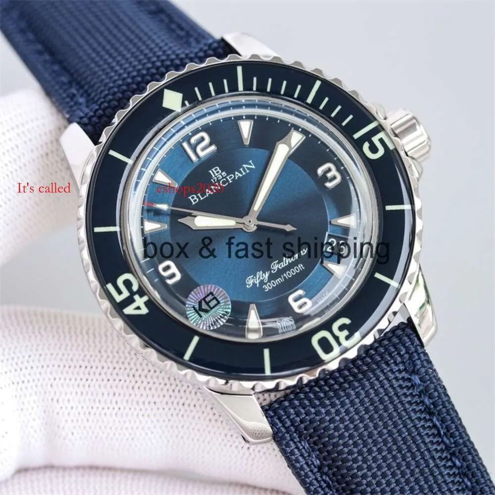 Watchdesigner الخزفية الفاخرة ساعة 5015 45 مم خمسيون مراقبة أوتوماتيكية Mechanical Men Movement Super Super Waterproof Glow Vet8