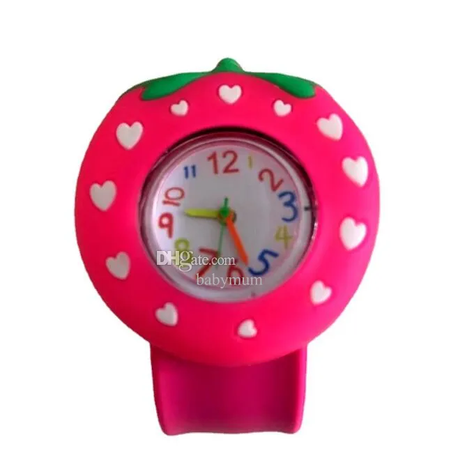 Dessin animé enfants gifle montres Bracelet horloge enfants montre bébé anniversaire jouet cadeaux garçons filles bébé Quartz montres