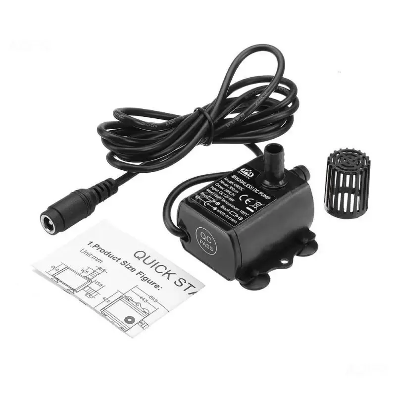 Pompen Decdeal Ultraquiet USB Mini Borstelloze DC Waterpomp DC5V 4.8W 300L/H Waterdichte Dompelpompen Fontein Aquarium Circulerende