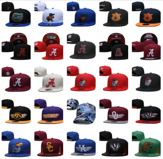 New America College Hurricanes Crimson Gator Carolina Clemson Sooners Hawkeyes Wildcats Virginia Snapback-Hüte Teams Fußball Baseball Basketball Snapbacks