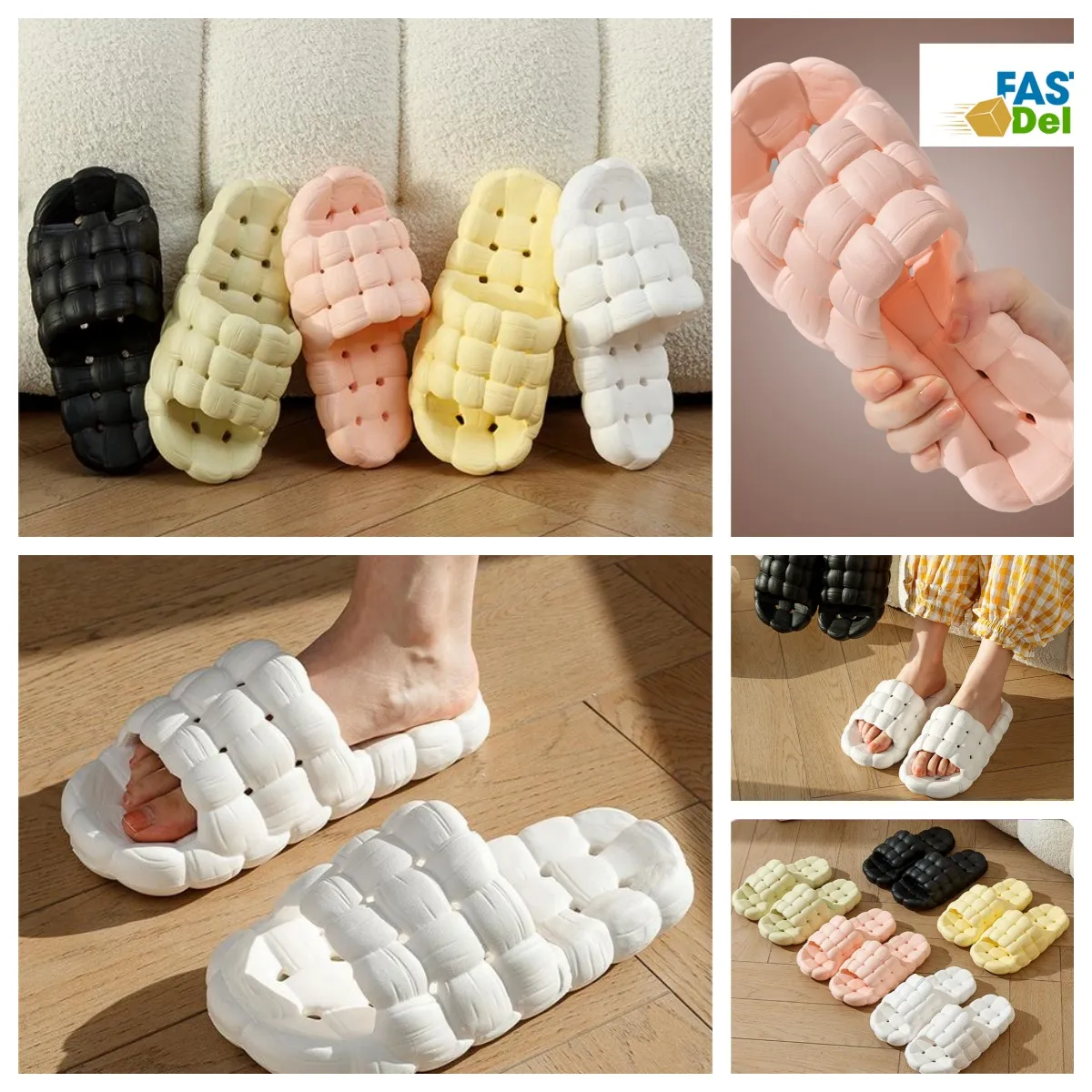 Chinelo casa sapatos gai slide quarto chuveiro quente pelúcia sala de estar macio usa chinelo de algodão ventila mulheres homens rosa branco