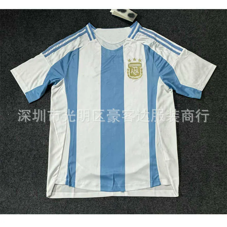 24-25 Maillot de football argentin principal adulte version thaïlandaise pour adultes et enfants avec numéro d'impression personnalisé expédié le même jour