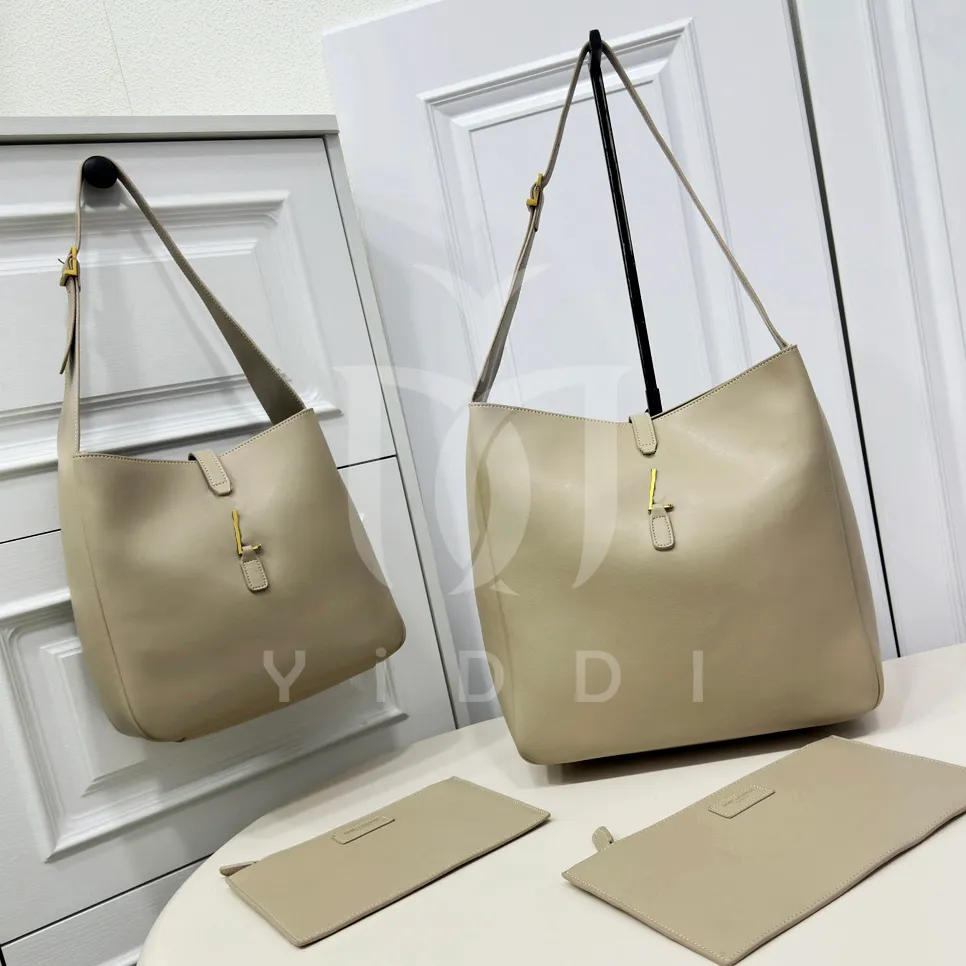 Modische Achsel-Umhängetasche, Damen-Handtasche, Designer-Einkaufstasche, Designer-Tasche, große Kapazität, Umhängetasche, hängende Geldbörse, braune Eimertasche, Geldbörse