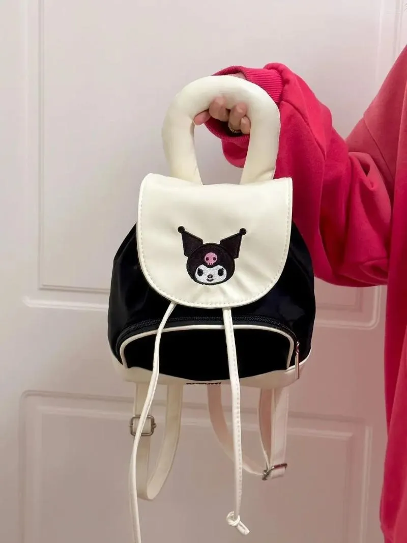 Sacos escolares mini mochila bonito dos desenhos animados grande capacidade estudante mochila bolsa de ombro feminina crianças