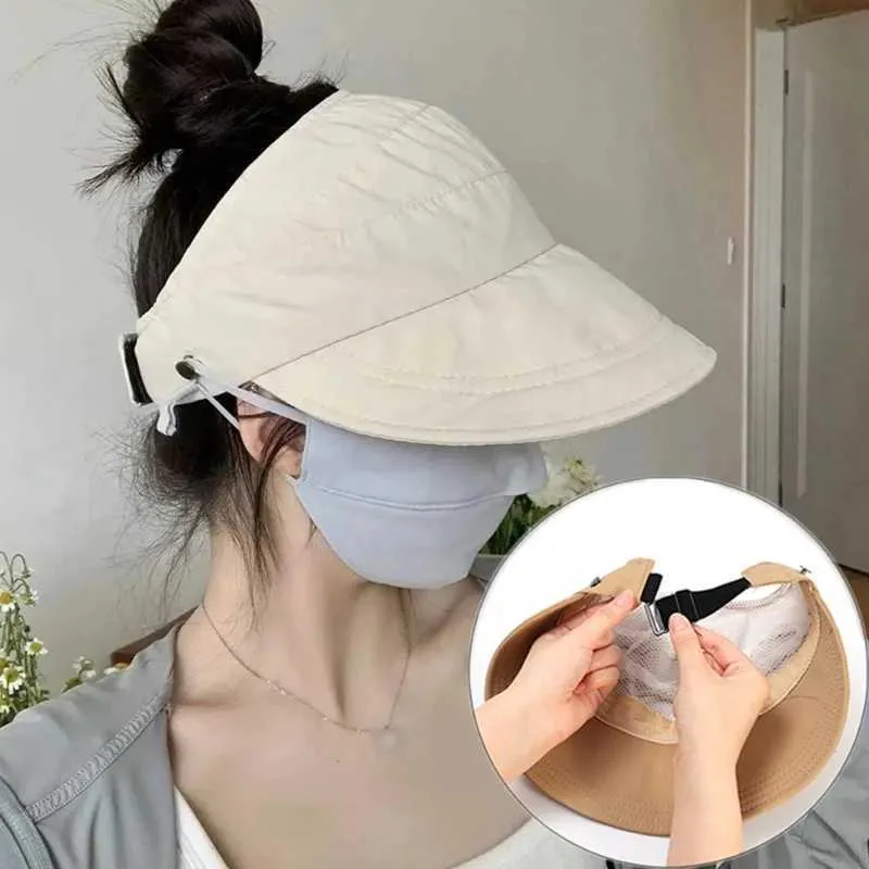 cket Hats New Womens Ponytail Baseball Cap Summer Wide Conical Bucket Cap Golf Fishing Sports Outdoor Cap調整可能な太陽ハット24326