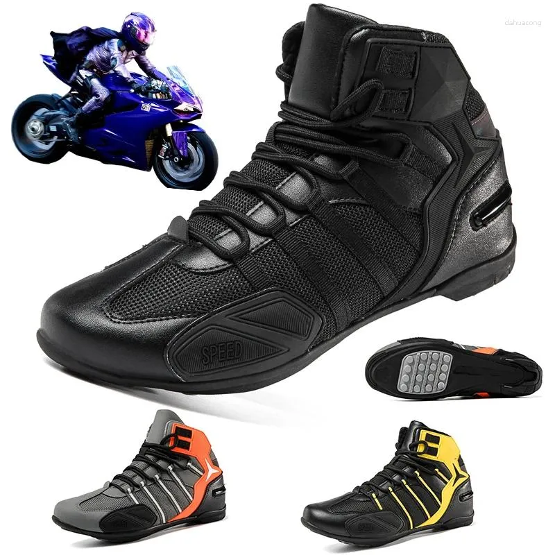 Cycling Shoes Motorcycle Men's Outdoor Non-Slip Breathable Riding Boots Off-road Protective Street Racing Travel