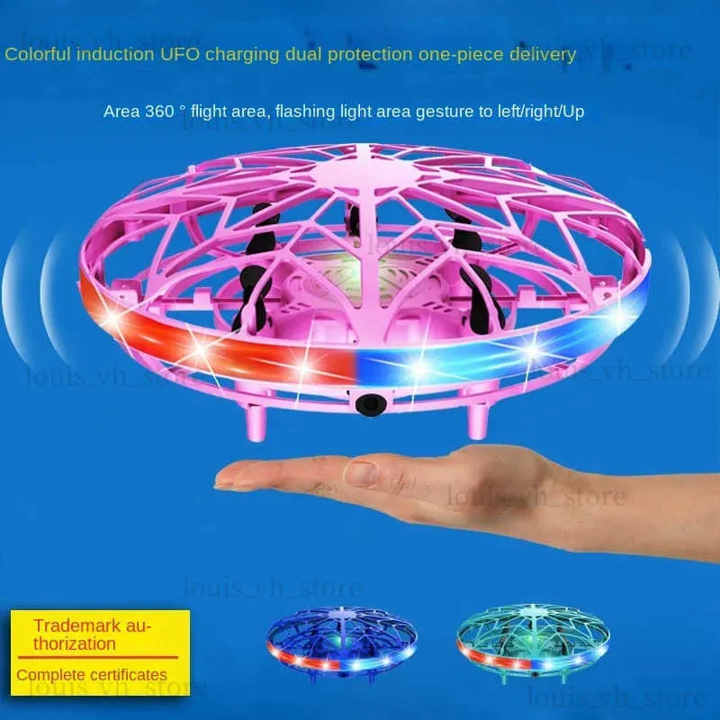 Dekompressionsleksak UFO inducerade flygplan Intelligent Suspension Gear Rotation Ball Ny Unique Toy Origin Factory T240325